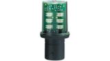 Schneider Electric LED Green Lamp, BA15d 120 V ac